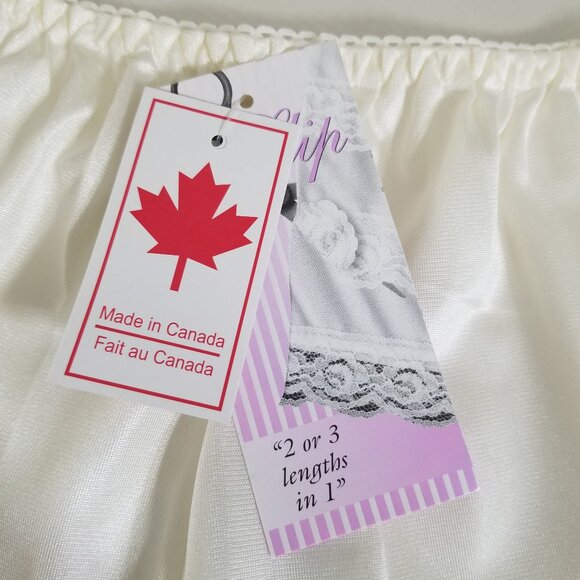 NWT Patricia Lingerie Womens 1X Custom Length Adjustable Half Slip Ivory Lace - Picture 8 of 9